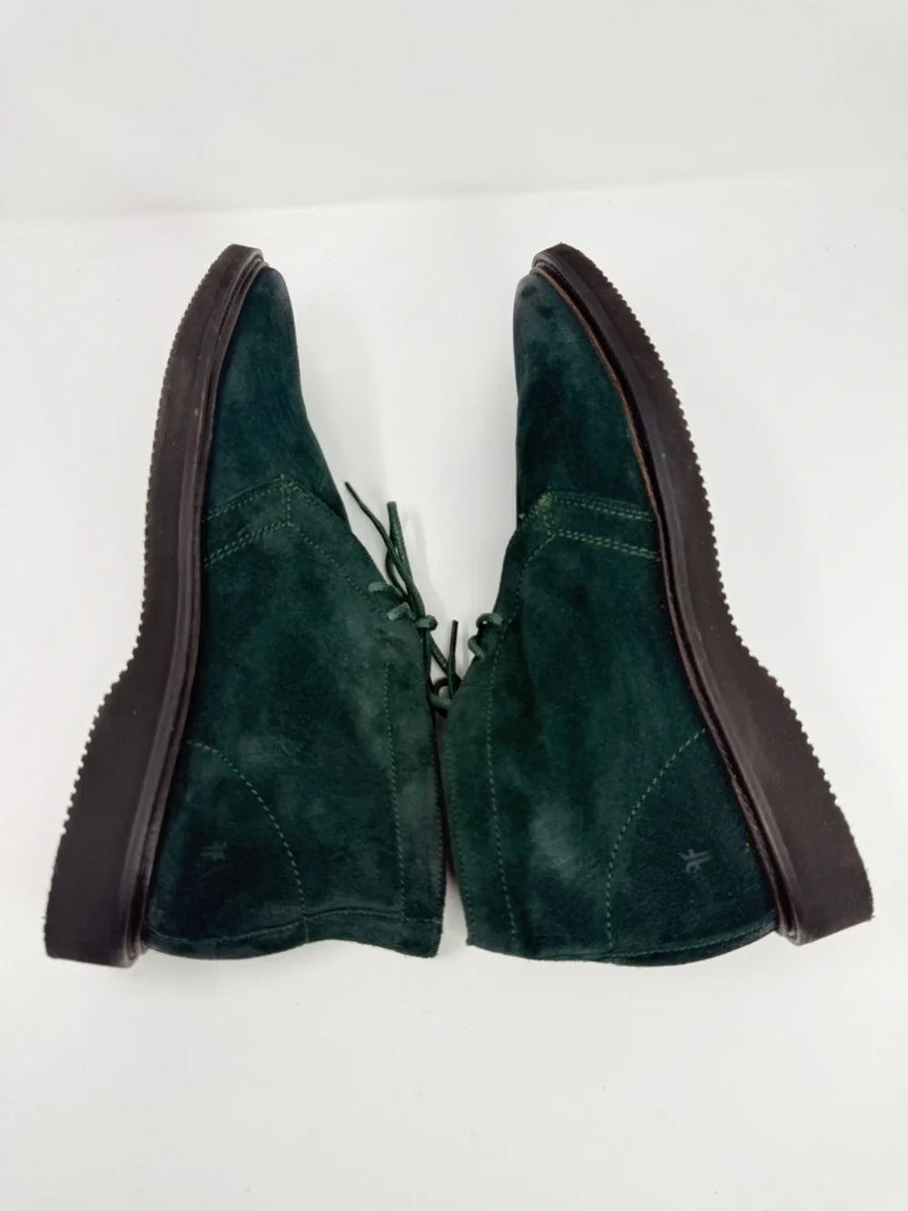 Frye Paul Chukka Lite Lace-Up Ankle Boots Pine Suede Leather Men's Size 11.5D
